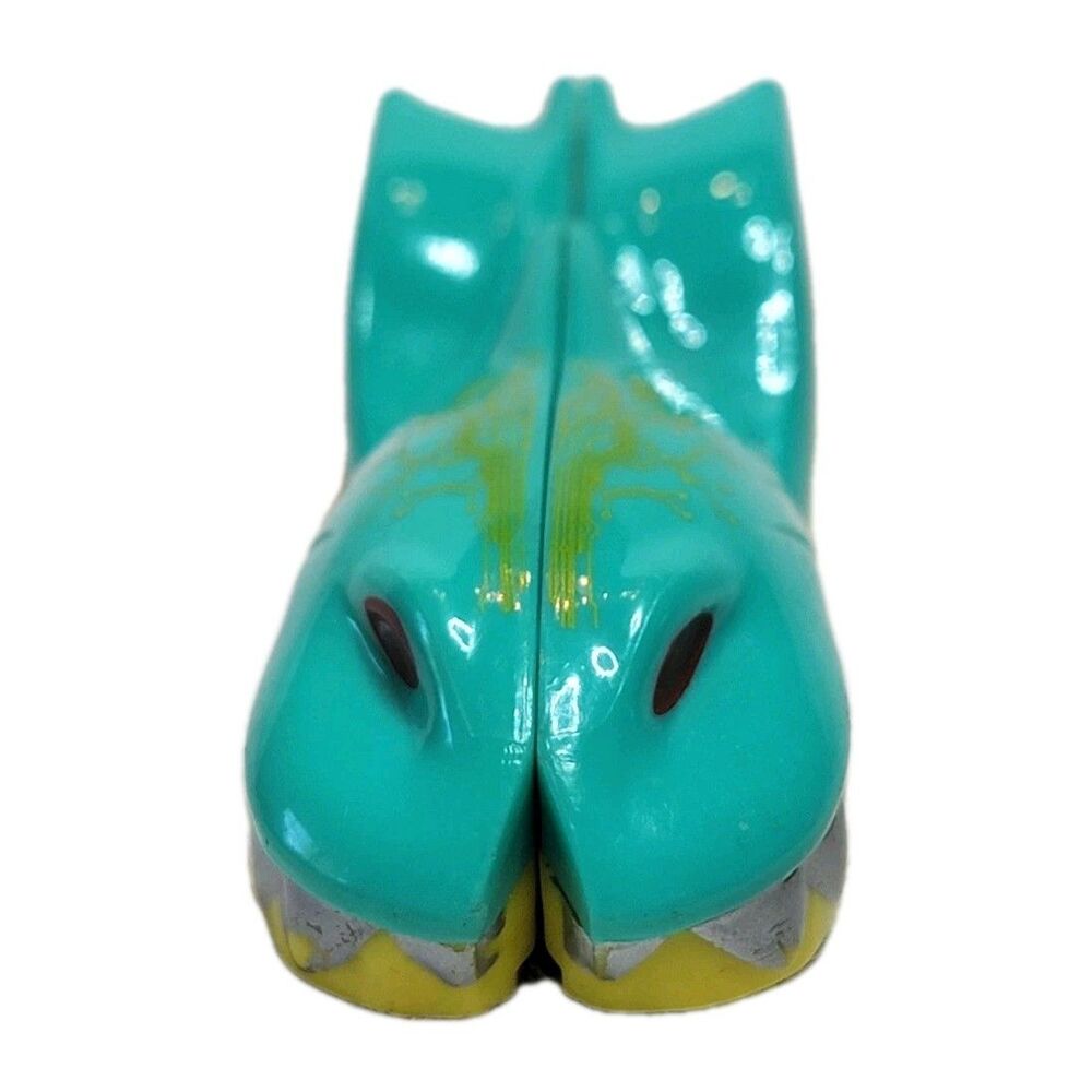 2015 Mattel Hot Wheels Split Speeders Shark Duel Car Magnetic Turquoise Yellow